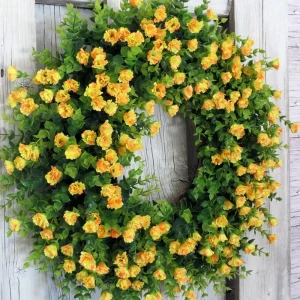 🌸 Colorful Cottage-Style Eucalyptus Wreath