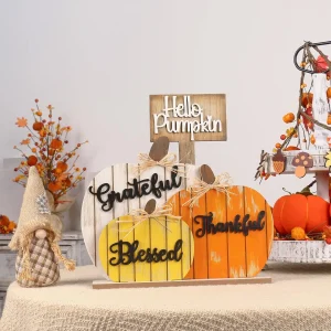 Rustic Wooden Pumpkin Set for everyday farmhouse charm 🍂🎃